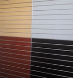 Slat walls including Aluminum - assorted colours